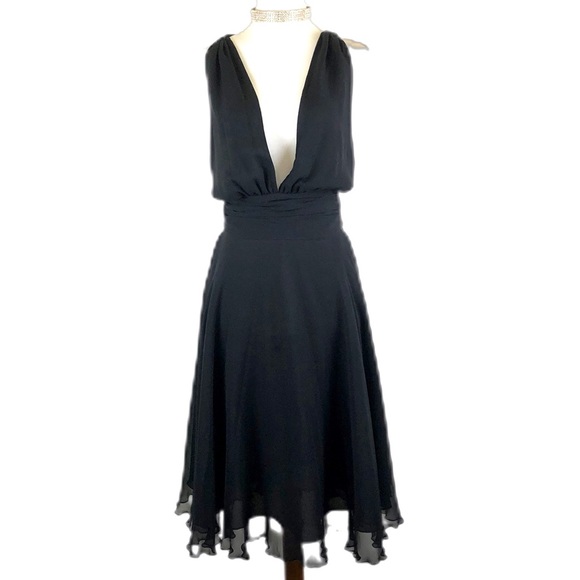 Dina Bar-el Dresses & Skirts - Vintage black silk Marilyn Monroe halter dress
